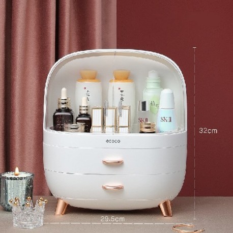 Szín: 5 - Smink szervező Kotak Penyimpanan Kosmetik Jenis Laci Kotak Masker Desktop Menyelesaikan Rak Tahan Debu Lipstik