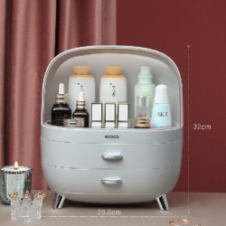Szín: 6 - Smink szervező Kotak Penyimpanan Kosmetik Jenis Laci Kotak Masker Desktop Menyelesaikan Rak Tahan Debu Lipstik