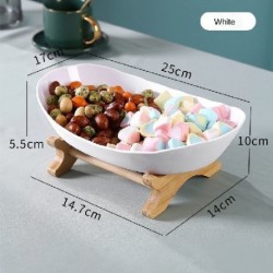 Szín: 1 réteg fehér - 1db Nappali Kezdőlap Háromrétegű műanyag gyümölcstányér Snack édességtál Kreatív Modern