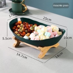 Szín: 1 réteg zöld - 1db Nappali Kezdőlap Háromrétegű műanyag gyümölcstányér Snack édességtál Kreatív Modern