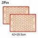 Szín: 2db piros A - 2 db 42x29,5 cm-es szilikon Macaron sütőszőnyeg, tapadásmentes szilikon bélésű tepsi és tekercs