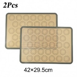 Szín: 2db szürke A - 2 db 42x29,5 cm-es szilikon Macaron sütőszőnyeg, tapadásmentes szilikon bélésű tepsi és tekercs