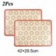 Szín: 2db piros B - 2 db 42x29,5 cm-es szilikon Macaron sütőszőnyeg, tapadásmentes szilikon bélésű tepsi és tekercs