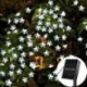 Szín: kék - 7M/5M Solar String karácsonyi fények kültéri 23 láb 50/20LED 8Mode Dekoráció Vízálló Virágos Kert