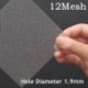 Szín: 12 Mesh 1,9 mm - 100x50cm 304 rozsdamentes acél háló szűrő háló fém elülső javítás Fix szövött huzal