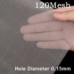 Szín: 120 Mesh 0,15 mm - 100x50cm 304 rozsdamentes acél háló szűrő háló fém elülső javítás Fix szövött huzal
