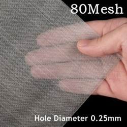 Szín: 80 Mesh 0,25 mm - 100x50cm 304 rozsdamentes acél háló szűrő háló fém elülső javítás Fix szövött huzal