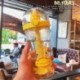 Űrtartalom: 500 ml - 500 ml-es rajzfilm keverő vizes palackok műanyag vízforraló szalma rúd Keverő nagy kapacitású