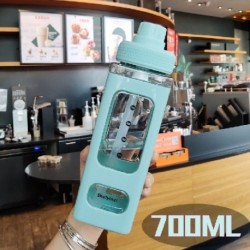 Űrtartalom: 900 ml - Kawaii Bear kulacs lányoknak Aranyos műanyag nyári iskolai italos palack csészékkel BPA mentes 700