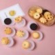 Szín: égszínkék - 4 db csokoládé szilikon forma keksz sütőeszközök torta fondant cukorka zselé s Sugarcrafts