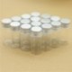 50db 22*50mm 10ml apró üvegpalackok ezüst csavaros kupakkal tégelyek mini tartályok fiola tároló palackok és tégely Kis
