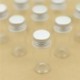 50db 22*50mm 10ml apró üvegpalackok ezüst csavaros kupakkal tégelyek mini tartályok fiola tároló palackok és tégely Kis