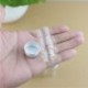 50db 22*50mm 10ml apró üvegpalackok ezüst csavaros kupakkal tégelyek mini tartályok fiola tároló palackok és tégely Kis