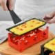 Szín: fa kézi fekete - Fém szénacél mini sajtos raclette tapadásmentes bevonatú gyertyák spatulával főzőkészlettel,