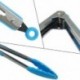 Szín: narancs - 7/9/12 hüvelykes szilikon grillfogó kenyér salátához Tálalás edények Konyhai főzőfogó BPA Free Clips