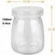 8 darabos mini joghurtos üvegek Pudingos üvegcsészék PE-fedővel, tartállyal mousse 100 ml (3,4oz) edény Ideális