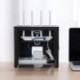 Fekete szín - Vezeték nélküli Wifi router tárolódoboz rekesz kábel Tápcsatlakozó Vezetékszervező Tárolás Védelem