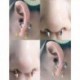 Fém színe: 10 - 1/5 szett Hamis septum piercing mágneses patkó orrgyűrű, nem átszúró kapocs, rozsdamentes acél