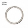 Szín: 32mm - 100 db fém kerek lapos kulcstartó kerek osztott kulcstartó lánc 25 mm 28 mm 30 mm 35 mm