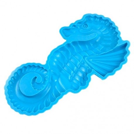 Szín: kék - Falra akasztható műgyanta formák Seahorse szilikon formák Sztereo epoxigyanta öntőforma barkácsoló
