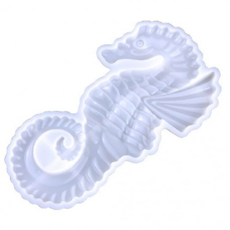Szín: tiszta - Falra akasztható műgyanta formák Seahorse szilikon formák Sztereo epoxigyanta öntőforma barkácsoló