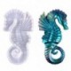 Szín: tiszta - Falra akasztható műgyanta formák Seahorse szilikon formák Sztereo epoxigyanta öntőforma barkácsoló