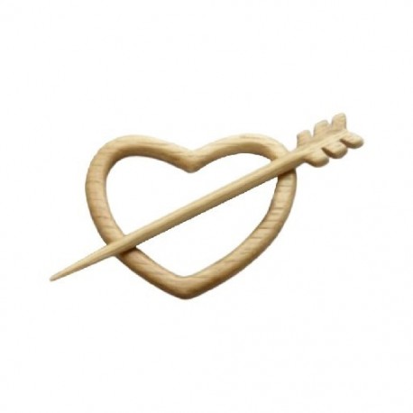 Fém szín: Heart J - 1 db Lovely Design fából készült bross tű Különféle állatok Kendőtű női lányoknak Vicces