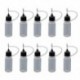 Szín: 10 - 10 db 5ml/10ml/20ml/30ml/50ml/100ml üres tűhegy ragasztós flakon applikátor barkácsolás Quilling eszköz