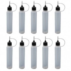 Szín: 30 - 10 db 5ml/10ml/20ml/30ml/50ml/100ml üres tűhegy ragasztós flakon applikátor barkácsolás Quilling eszköz