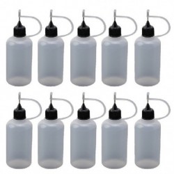 Szín: 50 - 10 db 5ml/10ml/20ml/30ml/50ml/100ml üres tűhegy ragasztós flakon applikátor barkácsolás Quilling eszköz