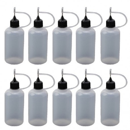Szín: 50 - 10 db 5ml/10ml/20ml/30ml/50ml/100ml üres tűhegy ragasztós flakon applikátor barkácsolás Quilling eszköz