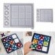 Szín: Nagy méret - 1 db Tic Tac Toe játéktábla és XO szilikon formakészlet, epoxigyanta DIY kézműves forma karácsony
