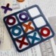 Szín: Nagy méret - 1 db Tic Tac Toe játéktábla és XO szilikon formakészlet, epoxigyanta DIY kézműves forma karácsony