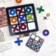 Szín: Kis méret - 1 db Tic Tac Toe játéktábla és XO szilikon formakészlet, epoxigyanta DIY kézműves forma karácsony
