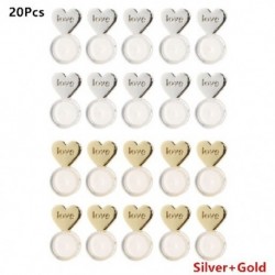 Szín: 20 db - 10/20 db Heart Love Magic fülbevaló emelők Fülbevaló emelő hátak Állítható hipoallergén fülbevaló