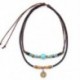 1 db Vintage nyaklánc Ősi törzs férfi kender bőr gyöngy Choker medál férfi nyaklánc nyaklánc férfi nyaklánc férfi