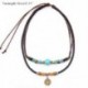 1 db Vintage nyaklánc Ősi törzs férfi kender bőr gyöngy Choker medál férfi nyaklánc nyaklánc férfi nyaklánc férfi