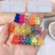 Szín: szilikon formák - 5 db 4 x 2 cm, kézzel készített aranyos medve körömdíszítés szilikon mini gumiszerű medve