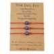Fém színe: A - Klasszikus amulett Evil Nazar Eye Charm karkötő 3/6 részes piros szál kötél fonott barátság karkötő