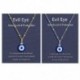 Fém szín: Arany színű - 1 db Lucky Blue Eye nyaklánc Evil Eye medál nyaklánc Turkish Evil Eye védelem és áldás