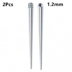 Szín: 1,2 mm-es készlet - 4 db/2/1 db rozsdamentes acél vezetőrúd (3 cm hosszú) - Piercing nyújtó eszköz menetes vagy