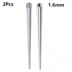 Szín: 1,6 mm-es készlet - 4 db/2/1 db rozsdamentes acél vezetőrúd (3 cm hosszú) - Piercing nyújtó eszköz menetes vagy