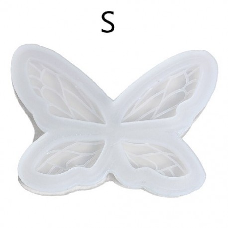 Szín: S - 1 db DIY Butterfly Elf Wings Quicksand szilikon epoxi forma DIY kulcstartó medál forma