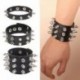 Fém színe: 2 - 1 db Egyedi hegyes karkötő Spike Rivets Punk Gothic Rock Unisex karkötők Női Karkötők Divat Ékszer