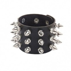 Fém színe: 3 - 1 db Egyedi hegyes karkötő Spike Rivets Punk Gothic Rock Unisex karkötők Női Karkötők Divat Ékszer