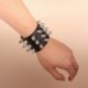 Fém színe: 3 - 1 db Egyedi hegyes karkötő Spike Rivets Punk Gothic Rock Unisex karkötők Női Karkötők Divat Ékszer
