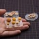Szín: D - 3 db/ 1 db barkácsoló kézműves öntő sütőeszköz mini élelmiszer desszert kristály epoxigyanta forma torta