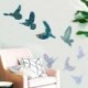 Szín: BL-1 - 4 db/1 db Flying Bird sorozat falra akasztható kulcstartó forma szilikon epoxigyanta formák barkácsolás