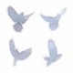 Szín: T-All - 4 db/1 db Flying Bird sorozat falra akasztható kulcstartó forma szilikon epoxigyanta formák barkácsolás