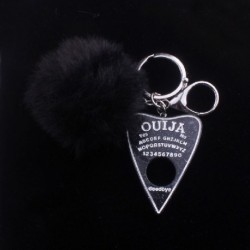 Szín: B - 1 db női kulcstartó többszínű lapos hátú gyanta Ouija Planchette Charms gradiens deszka kulcstartó plüss